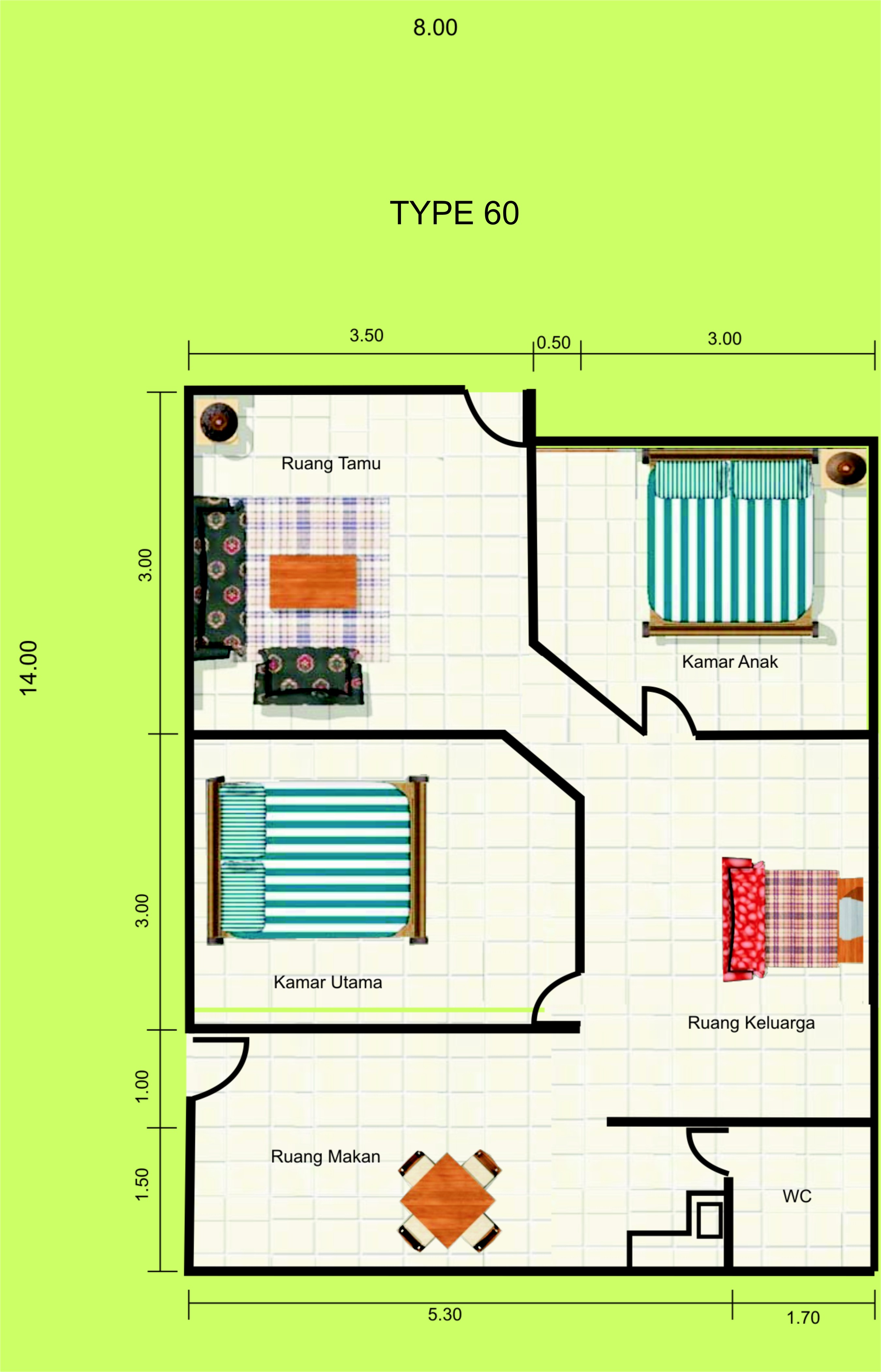 Desain Rumah Minimalis Ukuran 8 X 16 By Desain Rumah Minimalis